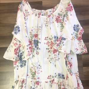 Terra & Sky Women’s Plus Peplum Peasant Top